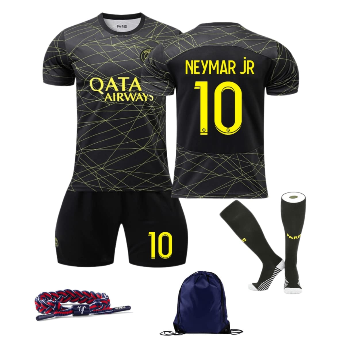 Футбольная форма 22-23 PSG Paris Saint-Germain AWAY Limited Neymar Детская форма для взрослых Номер 10 Тренировочная одежда Дышащая Быстросохнущая Настоящее Юниор
Футбольная форма 22-23 PSG Paris Saint-Germain AWAY Limited Neymar Детская форма для взрослых Номер 10 Тренировочная одежда Дышащая Быстросохнущая Настоящее Юниор
