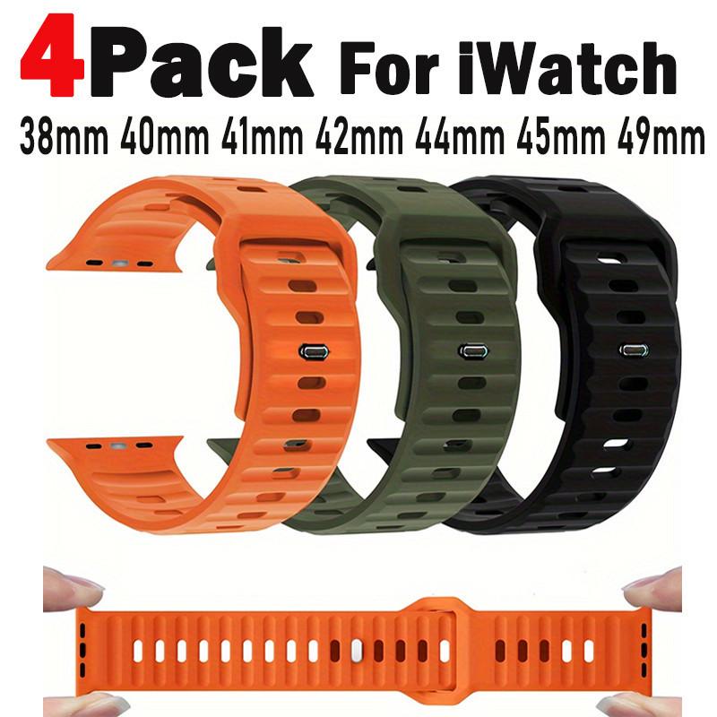 4 Pack Soft Silicone Sport Watch Band 38mm 40mm 41mm 42mm 44mm 45mm 49mm Soft Silicone Wrist Bands Sport Strap for iWatch Series 9 8 7 6 5 4 3 2 1
4 Pack Soft Silicone Sport Watch Band 38mm 40mm 41mm 42mm 44mm 45mm 49mm Soft Silicone Wrist Bands Sport Strap for iWatch Series 9 8 7 6 5 4 3 2 1