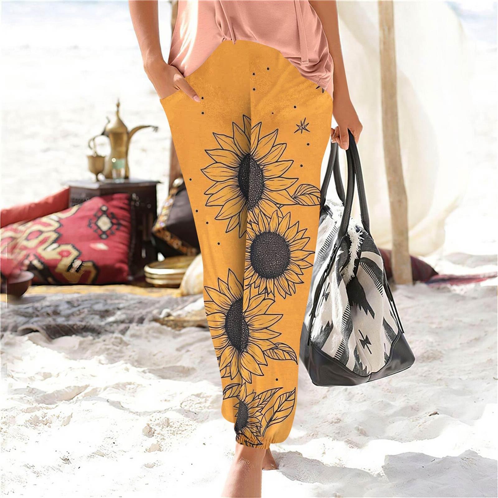 Женские повседневные модные принты прямые брюки брюки с карманами S жёлтый
Женские повседневные модные принты прямые брюки брюки с карманами S жёлтый