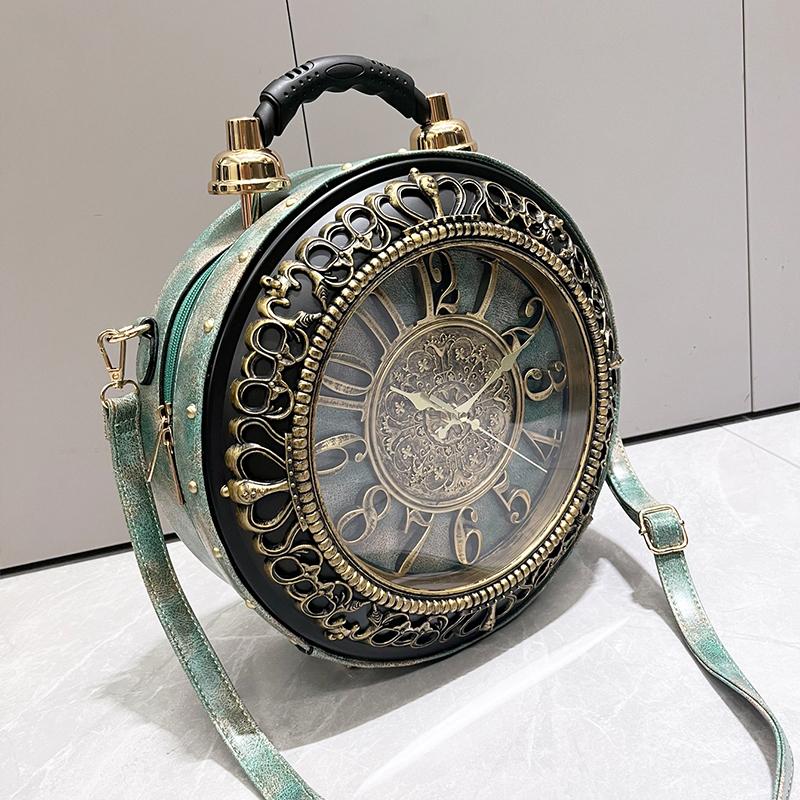 Women s Luxury Handbag, Funny Clock-shaped Bag Round Bag European American Style Crossbody Bag Classic Retro Shoulder Bag
Women s Luxury Handbag, Funny Clock-shaped Bag Round Bag European American Style Crossbody Bag Classic Retro Shoulder Bag
