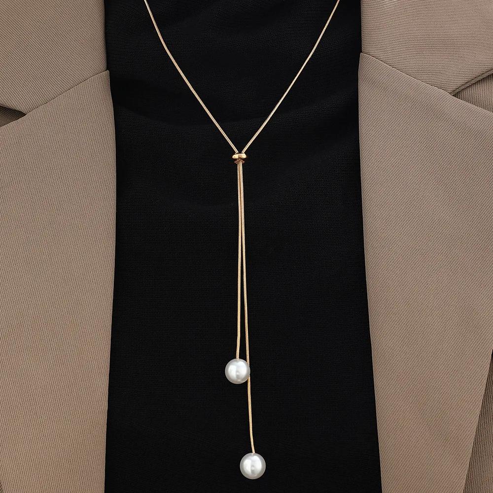Trendy Imitation Pearls Necklace For Women Gold & Color Adjustable Chain Choker Girls Simple Party Jewelry Accessories
Trendy Imitation Pearls Necklace For Women Gold & Color Adjustable Chain Choker Girls Simple Party Jewelry Accessories