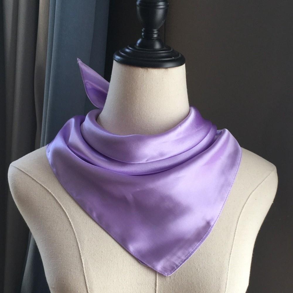Fashion 60*60cm Silk Scarf Imitation Silk Elegant Neck Wrap Solid Color Neckerchief Spring Season
Fashion 60*60cm Silk Scarf Imitation Silk Elegant Neck Wrap Solid Color Neckerchief Spring Season