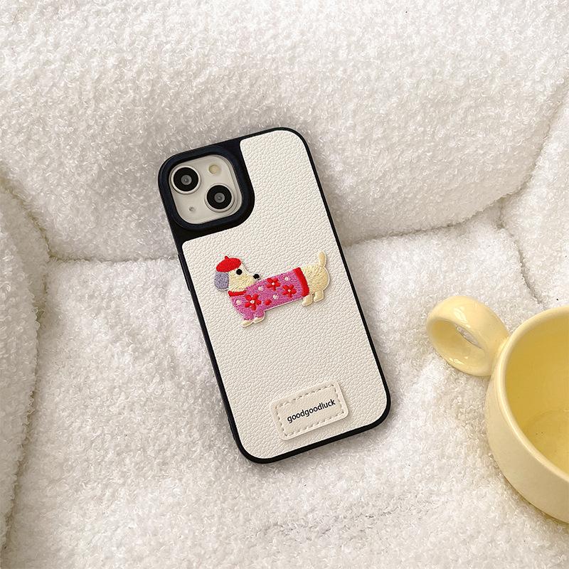 Puppy Leather Mobile Phone Case For Iphone17Promax Silicone Goodluck Apple 16 Women S Fashion iPhone X/XS
Puppy Leather Mobile Phone Case For Iphone17Promax Silicone Goodluck Apple 16 Women S Fashion iPhone X/XS
