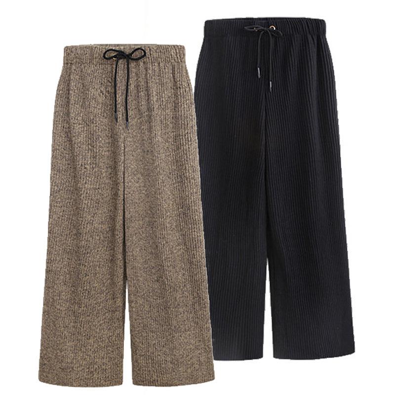 Fattened Plus Size Woolen Wide-leg Pants Spring and Autumn New Strips Loose Nine-point Straight-leg Pants M хаки
Fattened Plus Size Woolen Wide-leg Pants Spring and Autumn New Strips Loose Nine-point Straight-leg Pants M хаки