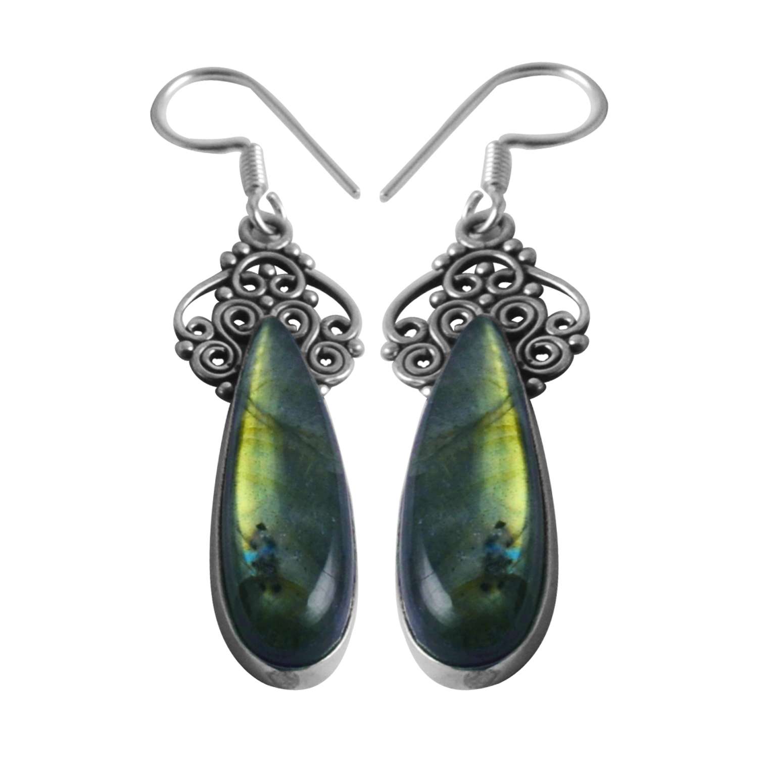 Labradorite Gemstone Earrings Solid 925 Sterling Silver Handmade Earrings Jewelry Gift For Women And Girls E-1827
Labradorite Gemstone Earrings Solid 925 Sterling Silver Handmade Earrings Jewelry Gift For Women And Girls E-1827
