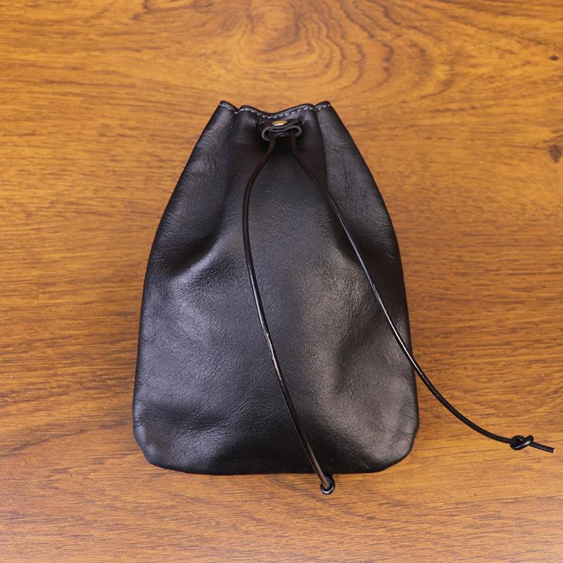 European and American Retro Style Top Layer Cowhide Money Bag, Hand Polished Portable Coin Bag, Drawstring Pocket, Change Leather Bag, Stationery Bag чёрный
European and American Retro Style Top Layer Cowhide Money Bag, Hand Polished Portable Coin Bag, Drawstring Pocket, Change Leather Bag, Stationery Bag чёрный