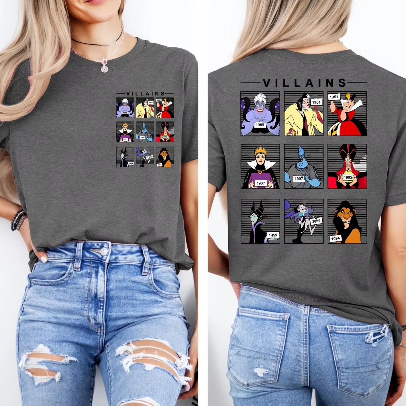 Womens Villains Graphic TShirt Officially Licensed Jafar Unisexficent Cruella De Vil Short Sleeve Tee with Villains S
Womens Villains Graphic TShirt Officially Licensed Jafar Unisexficent Cruella De Vil Short Sleeve Tee with Villains S