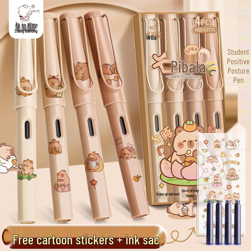 Kaba Bear Thermosensitive Erasable Fountain Pen for Children, Grade 3, with Posture Correction and Replaceable Ink Cartridges
Kaba Bear Thermosensitive Erasable Fountain Pen for Children, Grade 3, with Posture Correction and Replaceable Ink Cartridges