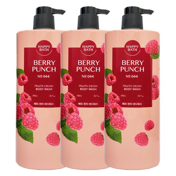 HAPPY BATH Fruit Crush Body Wash Berry Punch 900g x3
HAPPY BATH Fruit Crush Body Wash Berry Punch 900g x3