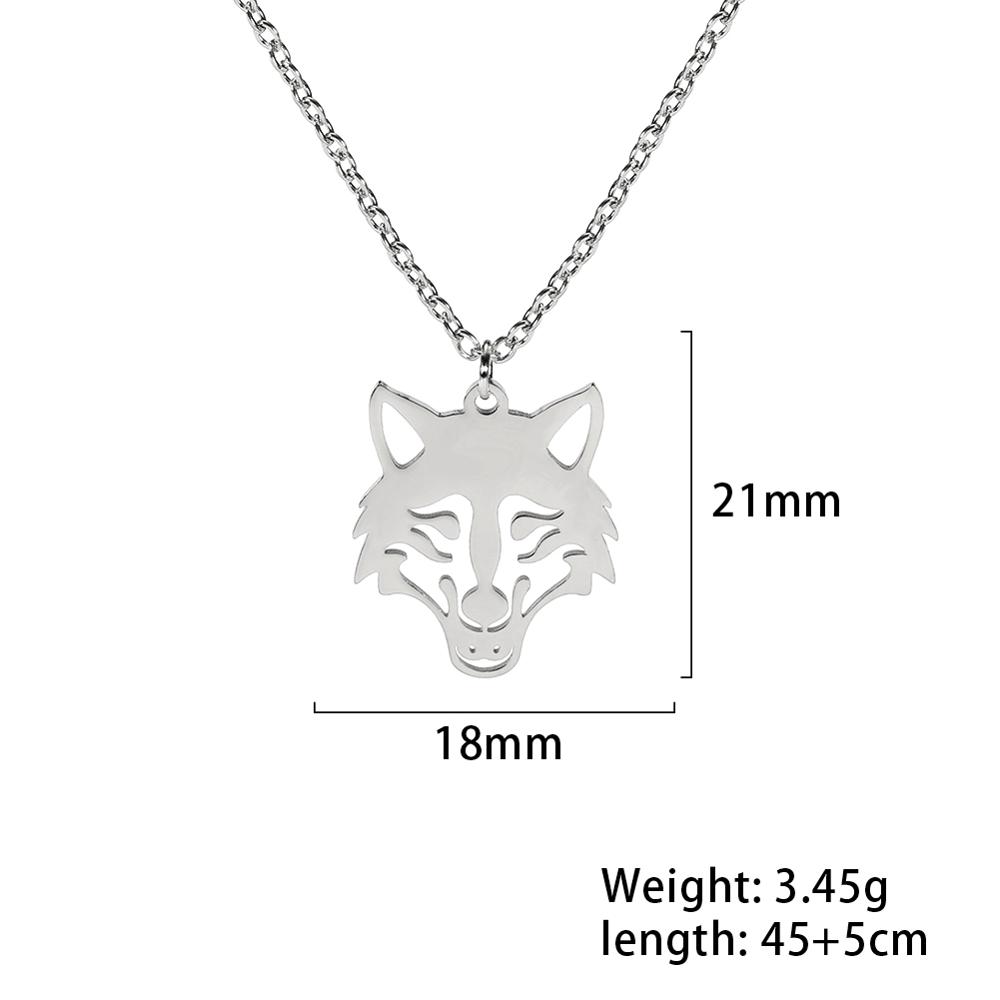 Teamer Stainless Steel Necklaces Wolf Head Animal Hip Hop Pendants Men Choker Sweater Necklace For Women Jewelry Party Gifts
Teamer Stainless Steel Necklaces Wolf Head Animal Hip Hop Pendants Men Choker Sweater Necklace For Women Jewelry Party Gifts