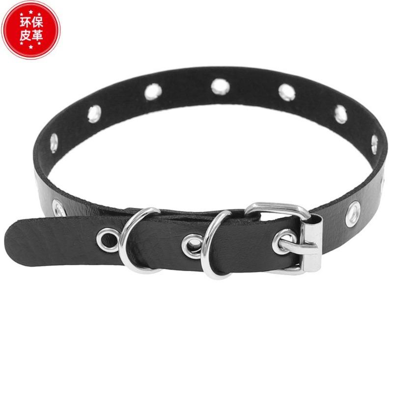 Eco-friendly PU Leather Trendy Cool Harajuku Punk Flat Buckle Chockey Necklace Clavicle Necklace
Eco-friendly PU Leather Trendy Cool Harajuku Punk Flat Buckle Chockey Necklace Clavicle Necklace