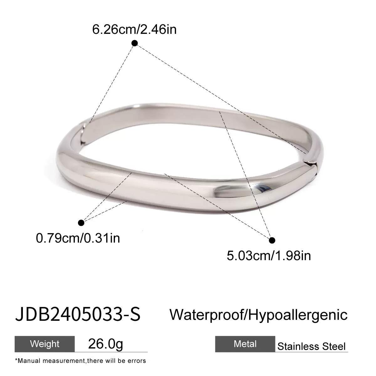 Uworld Waterproof 316L Stainless Steel Metal Wide Cuff Bracelet Bangle Jewelry Fashion Texture 18K PVD Plated Temperament Bijoux
Uworld Waterproof 316L Stainless Steel Metal Wide Cuff Bracelet Bangle Jewelry Fashion Texture 18K PVD Plated Temperament Bijoux