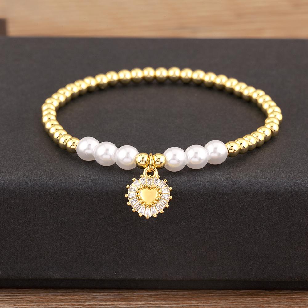 Nidin New Arrival Romantic Heart Shape Shine Zircon Pearl Beads Bracelets For Female Fashion Versatile Jewelry Accessories Gifts
Nidin New Arrival Romantic Heart Shape Shine Zircon Pearl Beads Bracelets For Female Fashion Versatile Jewelry Accessories Gifts
