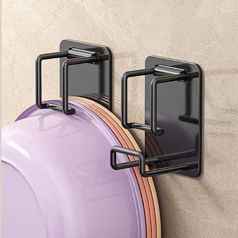 Stainless Steels Washbasin Rack No-Drill Basin Storage Hook Practical Washbasin Holder for Home чорний
Stainless Steels Washbasin Rack No-Drill Basin Storage Hook Practical Washbasin Holder for Home чорний