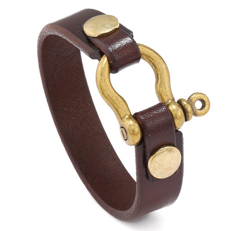 Vintage Punk Men S Genuine Leather Bracelet Wide Black/Brown Cuff Wrap Bangles Unisex Jewelry Gift
Vintage Punk Men S Genuine Leather Bracelet Wide Black/Brown Cuff Wrap Bangles Unisex Jewelry Gift
