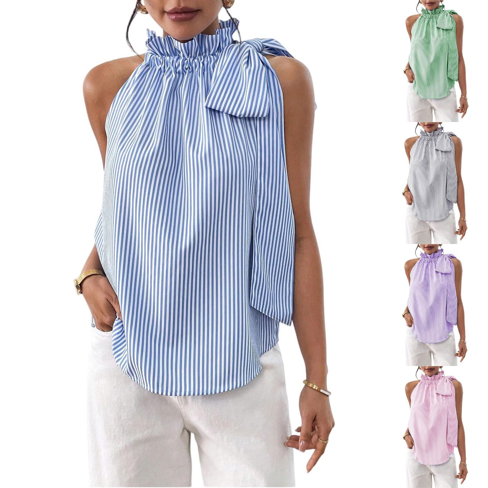 Women s Fashionable Casual Round Neck Sleeveless Striped Lace Pullover T-shirt Top L чорний
Women s Fashionable Casual Round Neck Sleeveless Striped Lace Pullover T-shirt Top L чорний