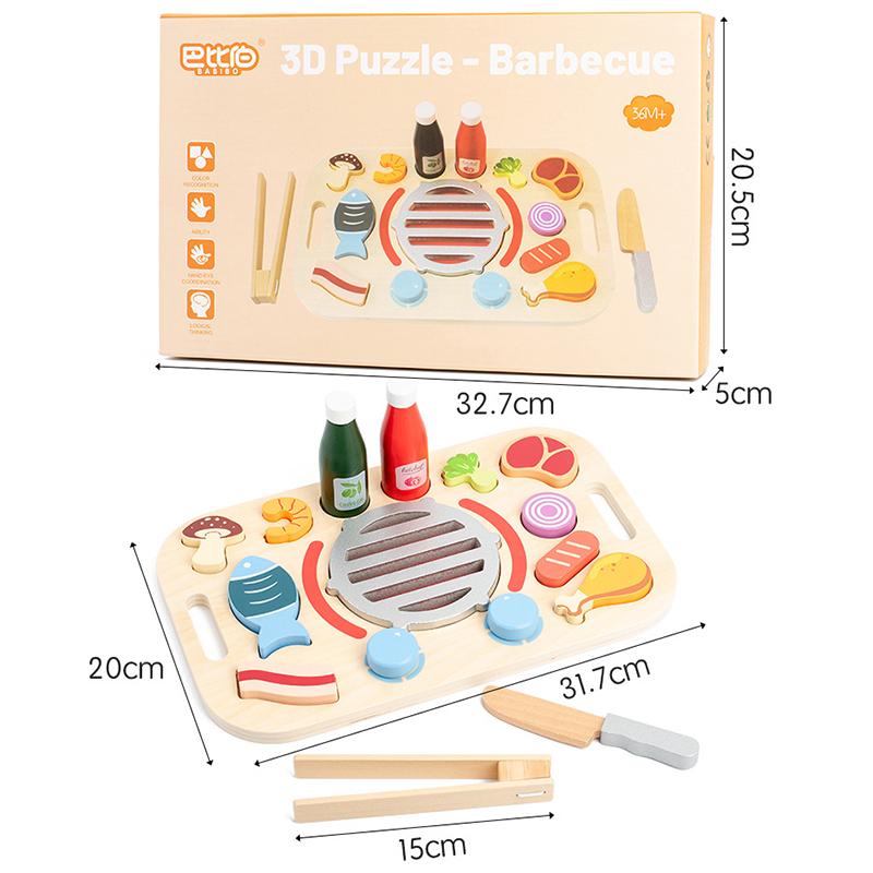 Girls Pretend Play Wooden Kitchen Toys Cut Fruit Play Food Tray Dessert BBQ Cooking Games Dessert Montessori Children Toys Gifts
Girls Pretend Play Wooden Kitchen Toys Cut Fruit Play Food Tray Dessert BBQ Cooking Games Dessert Montessori Children Toys Gifts