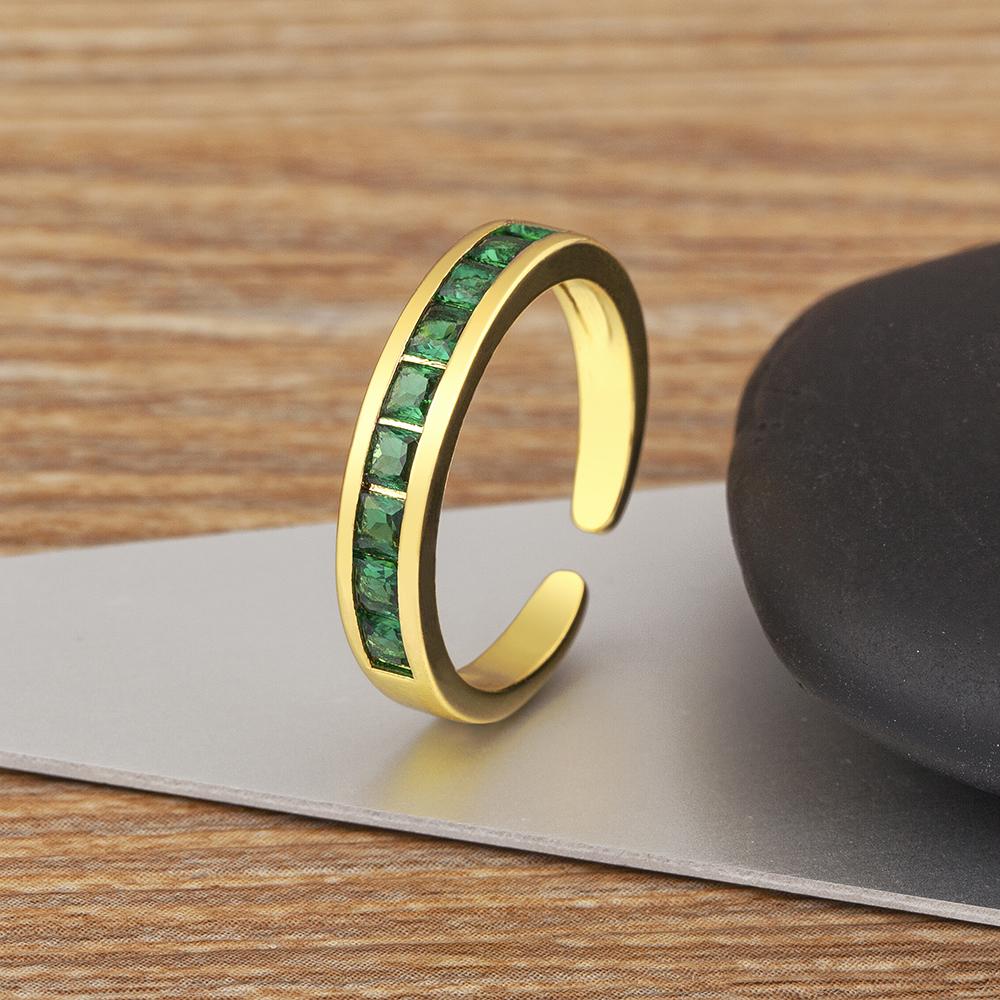Nidin Hot Sale Inlaid Zircon Open Rings Adjustable 2 Colors For Women Girl Anniversary Party Finger Jewelry Accessories Gifts зелёный
Nidin Hot Sale Inlaid Zircon Open Rings Adjustable 2 Colors For Women Girl Anniversary Party Finger Jewelry Accessories Gifts зелёный