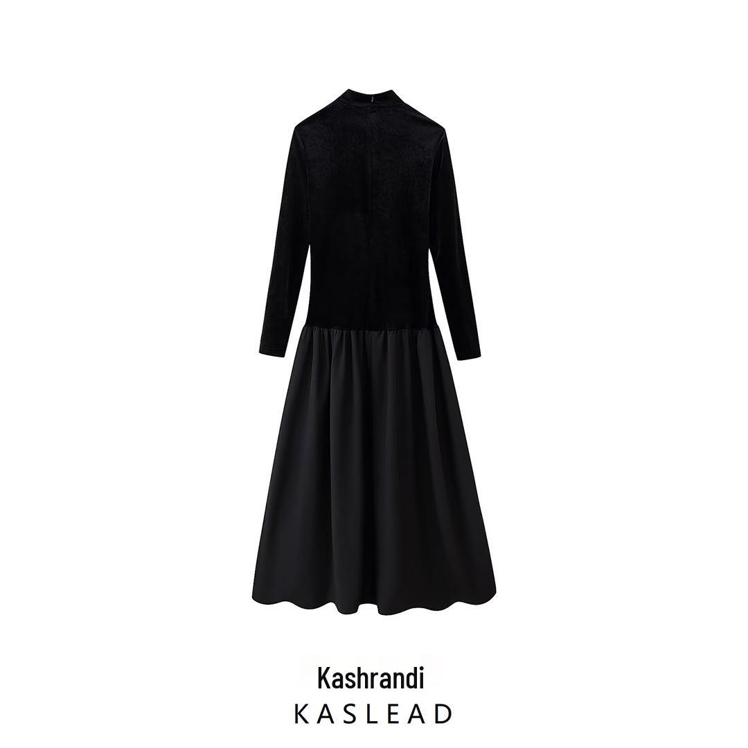 2025 Spring Women s European-American Velvet Patchwork Slimming Long Sleeve Dress Large
2025 Spring Women s European-American Velvet Patchwork Slimming Long Sleeve Dress Large