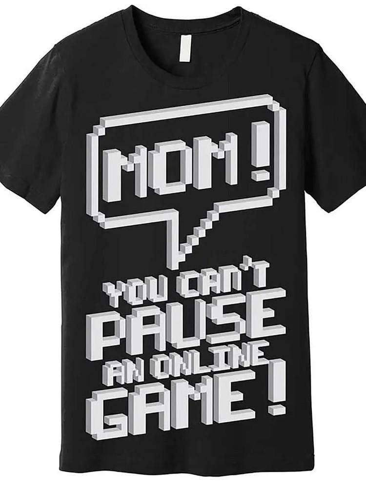 Funny 039;Mom You Can’t Pause an Online Game039; Graphic T-ShirtMen’s Black Cotton Unisex T-Shirt XXXXL
Funny 039;Mom You Can’t Pause an Online Game039; Graphic T-ShirtMen’s Black Cotton Unisex T-Shirt XXXXL