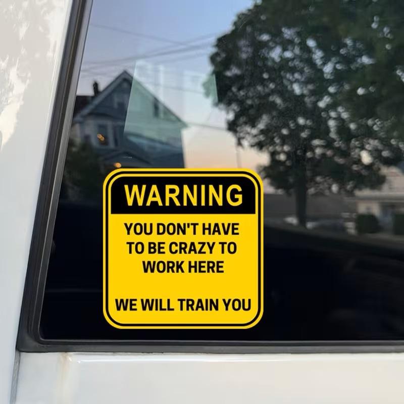 You Don T Have To Be Crazy Warning Car Stickers Funny Mechanic Decals For Adults Work Waterproof Decoration Helmet Stickers 10pcs
You Don T Have To Be Crazy Warning Car Stickers Funny Mechanic Decals For Adults Work Waterproof Decoration Helmet Stickers 10pcs