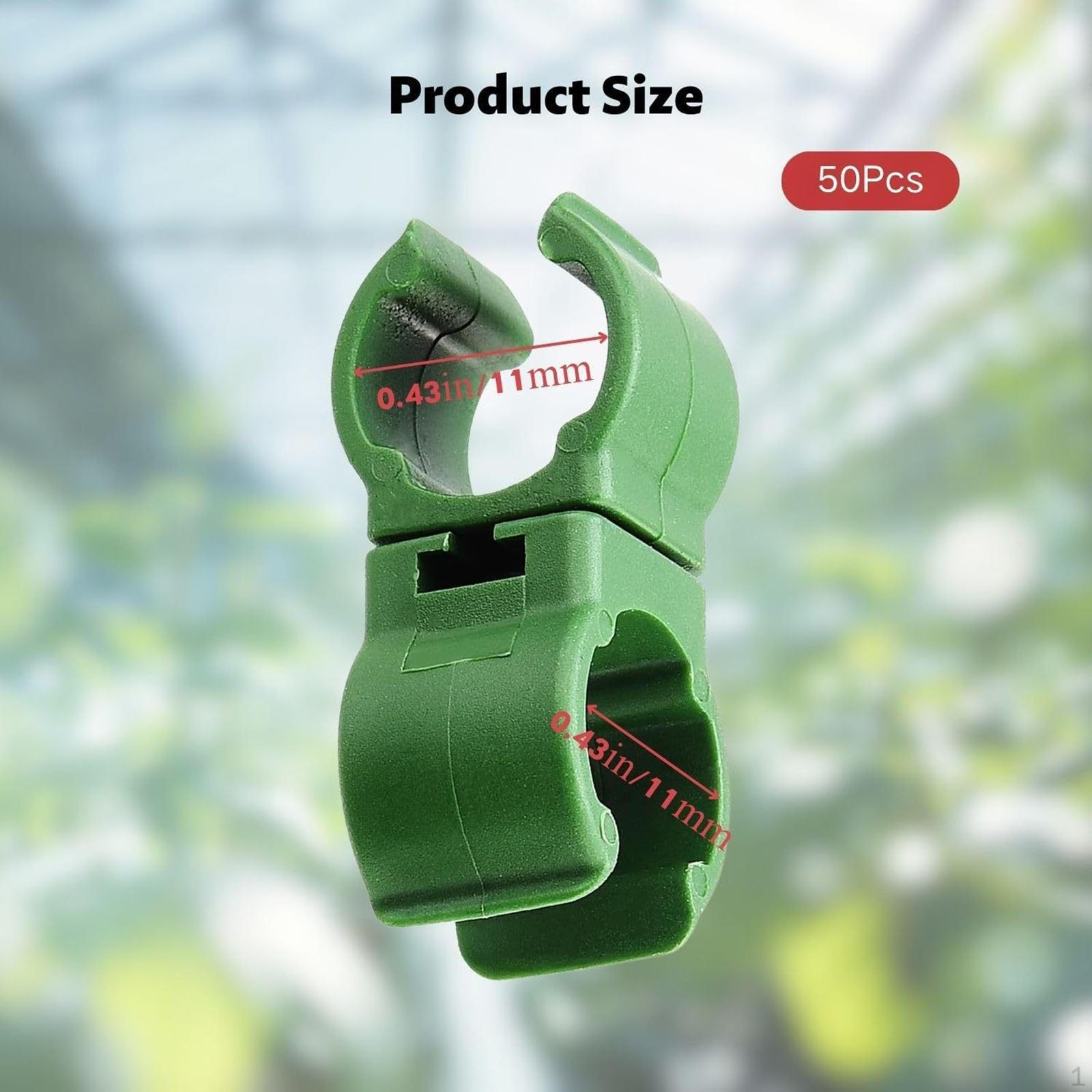 50 Pieces Plant Trellis Connector Clips Vine Stake Rotatable 11mm for Tomato
50 Pieces Plant Trellis Connector Clips Vine Stake Rotatable 11mm for Tomato