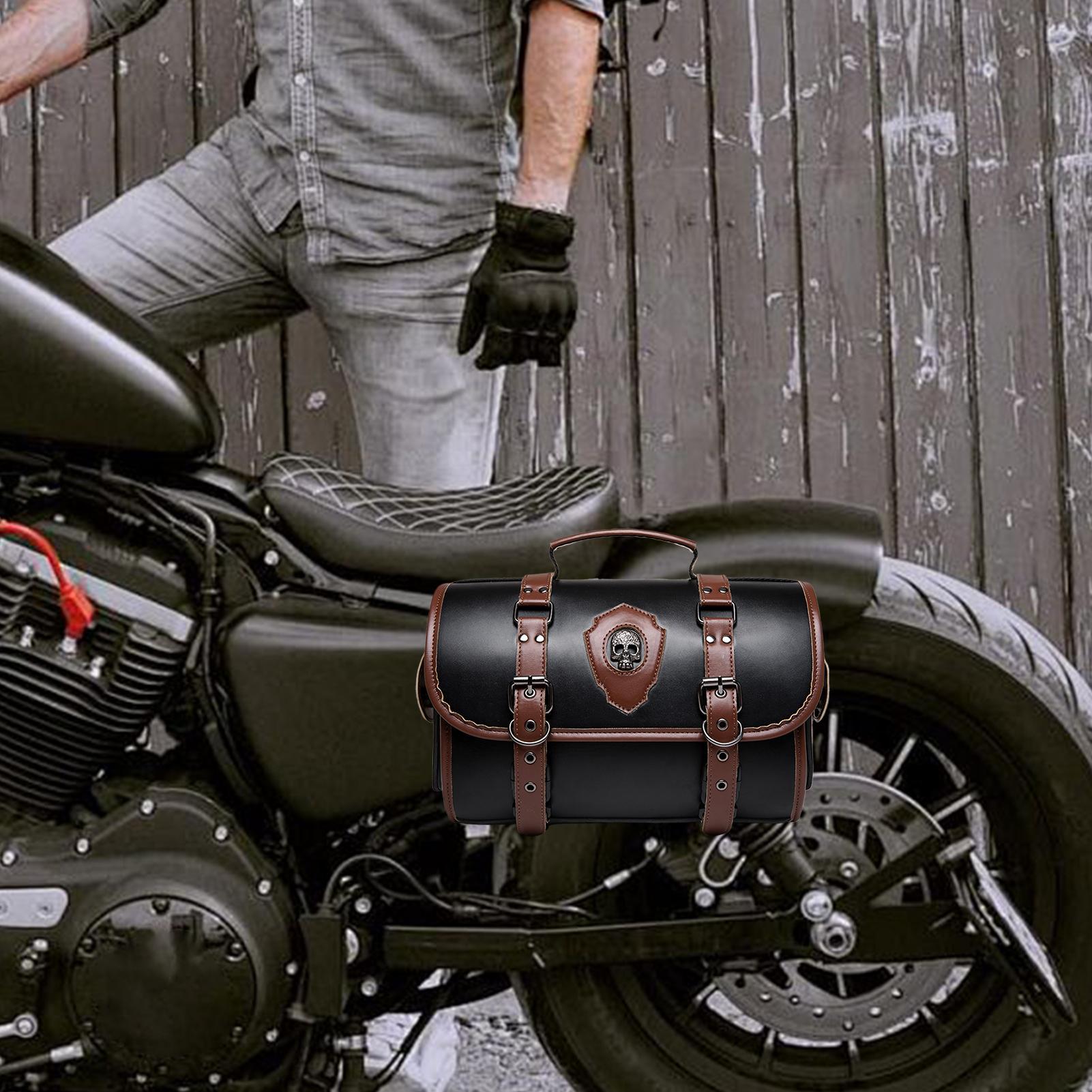 Leather Motorcycle Bag Riding Side Frame Bag Vintage Design Motorcycle Accessories for Rear Seat Side Frame and Electric Scooter China Mainland
Leather Motorcycle Bag Riding Side Frame Bag Vintage Design Motorcycle Accessories for Rear Seat Side Frame and Electric Scooter China Mainland