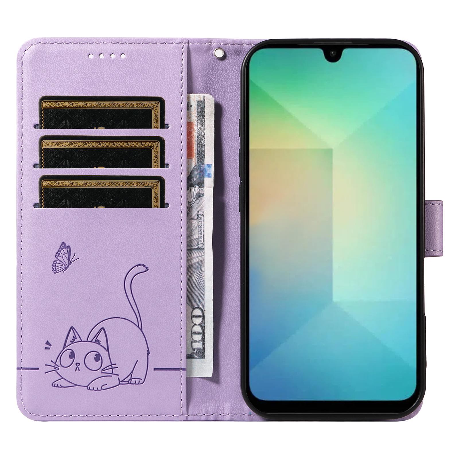 For Samsung Galaxy A26 5G/A16 5G/A16 4G Wallet Case Cat Pattern Imprint Leather Phone Cover with Wrist Strap Rose Gold
For Samsung Galaxy A26 5G/A16 5G/A16 4G Wallet Case Cat Pattern Imprint Leather Phone Cover with Wrist Strap Rose Gold