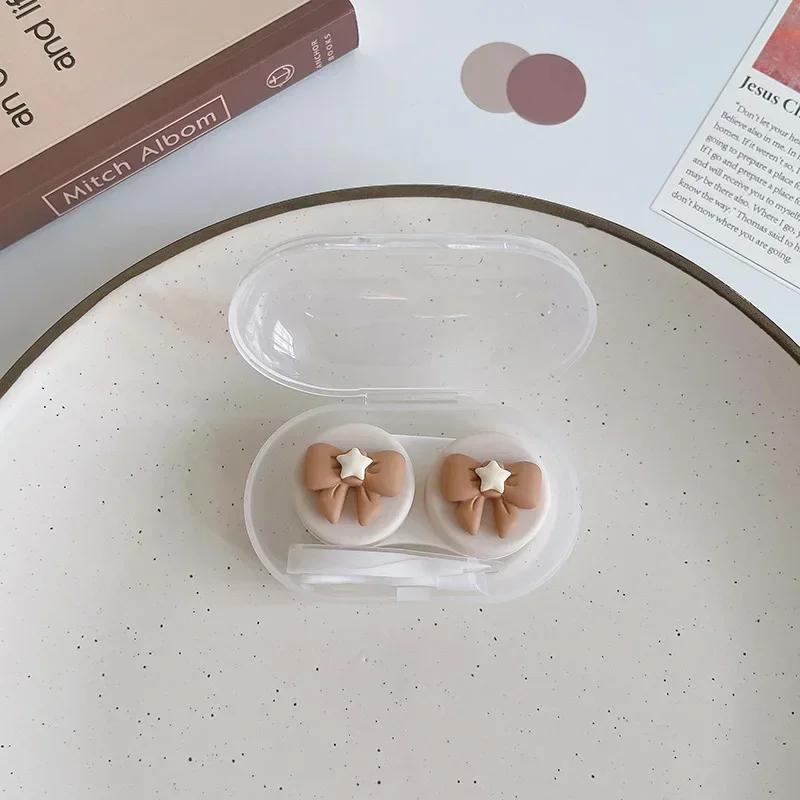 Kawai Cartoon Contact Lens Box Coffee Fruit Watermelon Bowknot Stereo Contact Lenses for Eyes Eyewear Care Box with Tweezers
Kawai Cartoon Contact Lens Box Coffee Fruit Watermelon Bowknot Stereo Contact Lenses for Eyes Eyewear Care Box with Tweezers