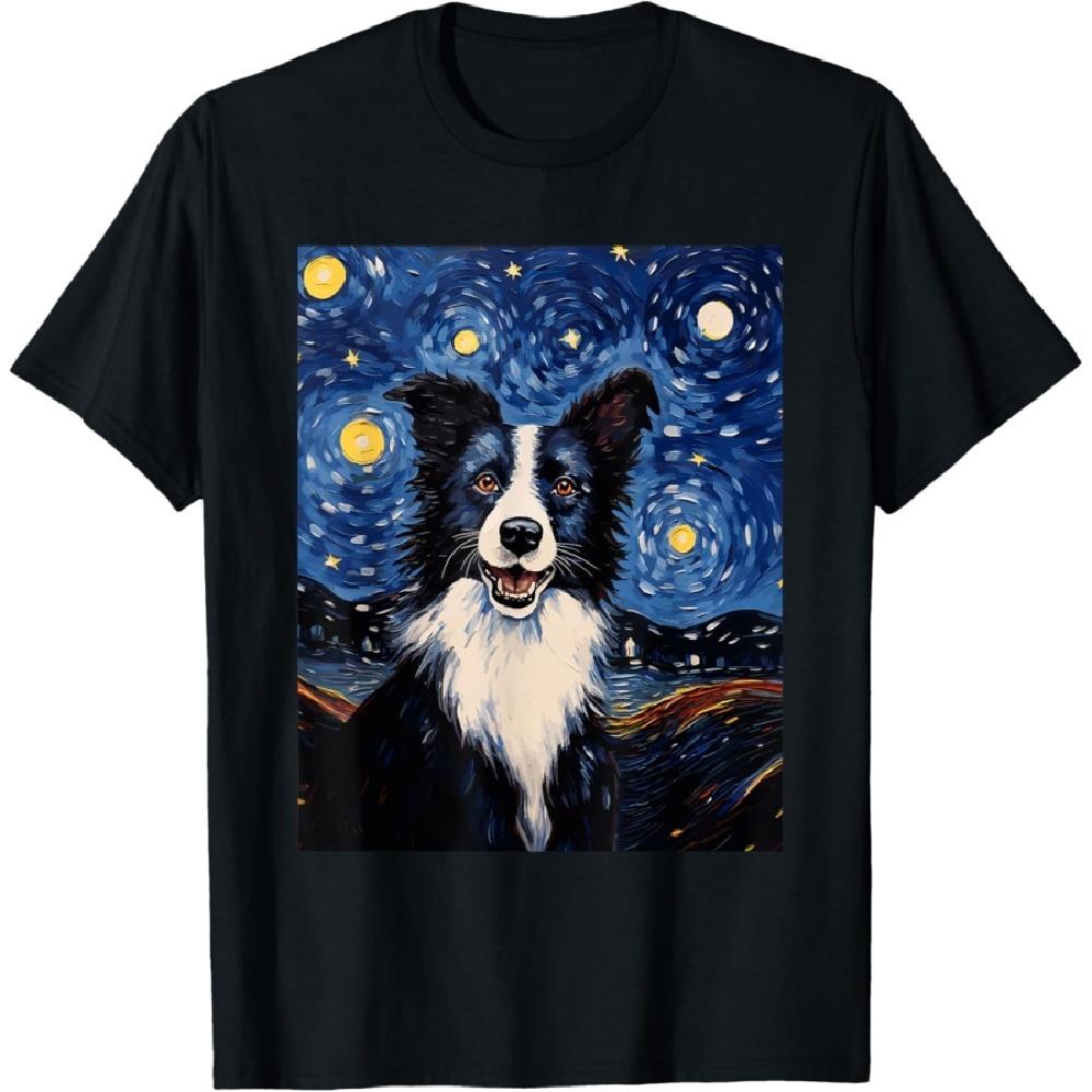Бордер-колли Собака Звездная ночь Ван Гог Мужская Женская Детская Футболка XXXXXL чёрный
Бордер-колли Собака Звездная ночь Ван Гог Мужская Женская Детская Футболка XXXXXL чёрный