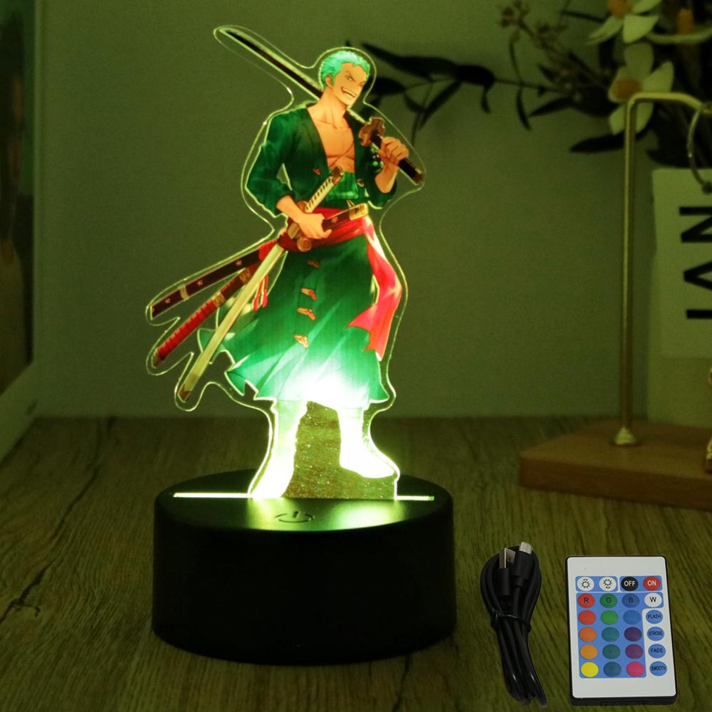 Actions Figure One Piece Luffy Zoro Anime Figures 3D Lamp PVC Action Set Model Toys LED Night Light Kid Christmas Present USB
Actions Figure One Piece Luffy Zoro Anime Figures 3D Lamp PVC Action Set Model Toys LED Night Light Kid Christmas Present USB