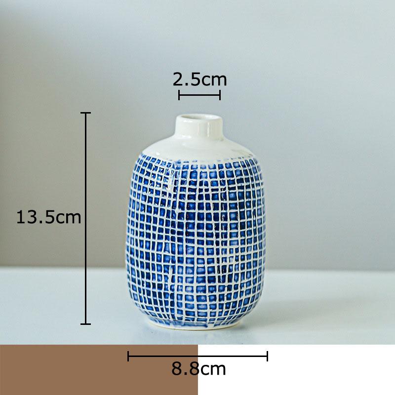 Colorful Grid Texture Ceramic Vase Creative Plant Pot Table Decoration Flower Arrangement Floral Vases Room Aesthetic Decor
Colorful Grid Texture Ceramic Vase Creative Plant Pot Table Decoration Flower Arrangement Floral Vases Room Aesthetic Decor