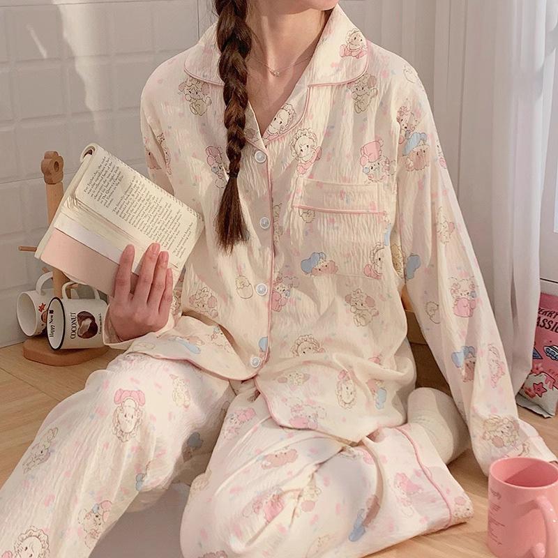 Милый мультяшный Микко Облачный хлопок Весенне-осенний новый комплект пижамы женский с длинными рукавами студенческий костюм домашняя одежда 2XL
Милый мультяшный Микко Облачный хлопок Весенне-осенний новый комплект пижамы женский с длинными рукавами студенческий костюм домашняя одежда 2XL