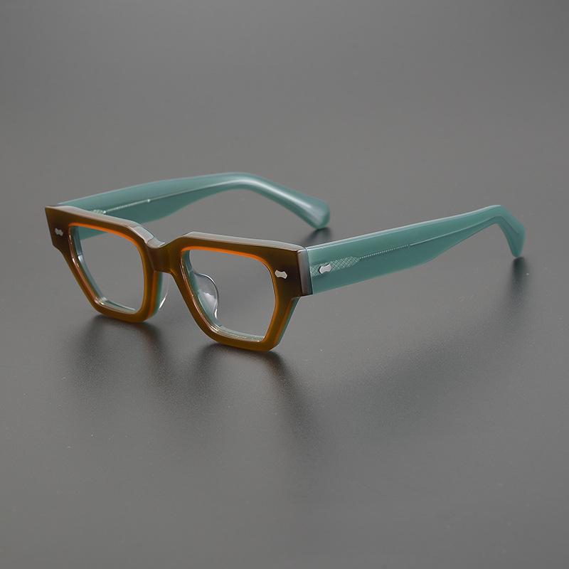 Unisex Retro Square Acetate Eyeglass Frames - Thick Black Rim for Medium to Large Faces
Unisex Retro Square Acetate Eyeglass Frames - Thick Black Rim for Medium to Large Faces