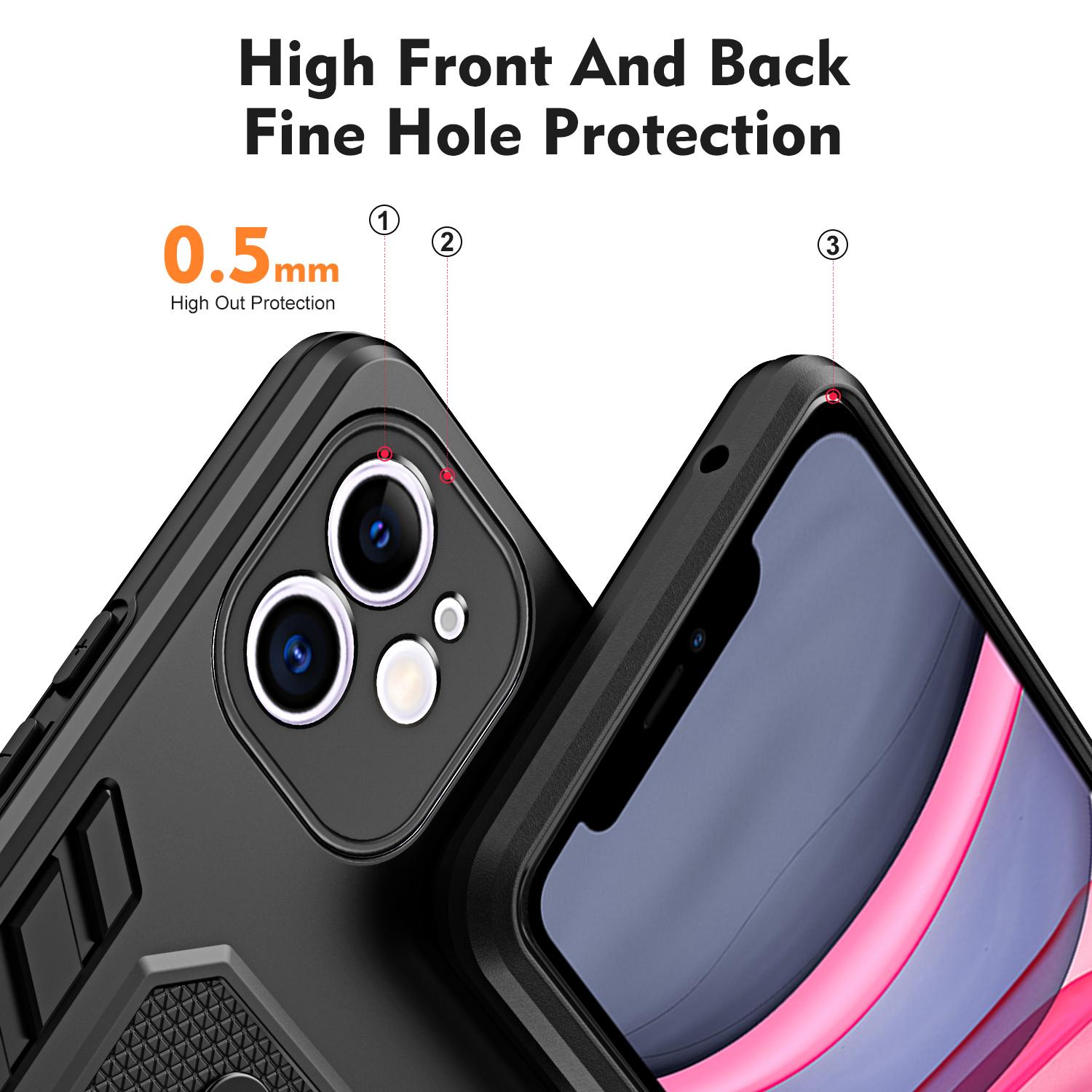 Kickstand Cell Phone Case for iPhone 11 Ring Strap TPU+PC Shockproof Protective Phone Cover Blue
Kickstand Cell Phone Case for iPhone 11 Ring Strap TPU+PC Shockproof Protective Phone Cover Blue