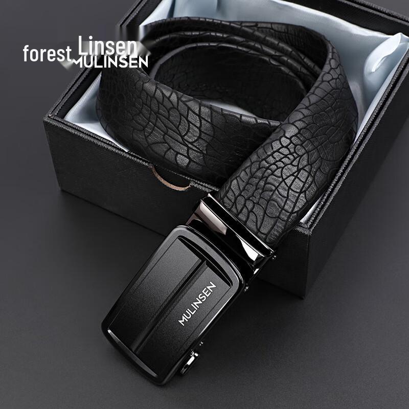 MULINSEN Men s Genuine Leather Business Automatic Buckle Belt 110cm
MULINSEN Men s Genuine Leather Business Automatic Buckle Belt 110cm