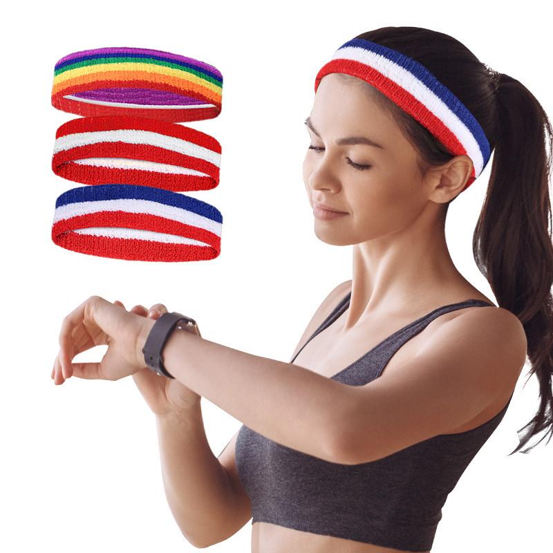 Rainbow Sports Headband Fitness Sports Hair Tie Towel Sweat-absorbing Band Basketball HeadscarfHair Band червоний/білий
Rainbow Sports Headband Fitness Sports Hair Tie Towel Sweat-absorbing Band Basketball HeadscarfHair Band червоний/білий