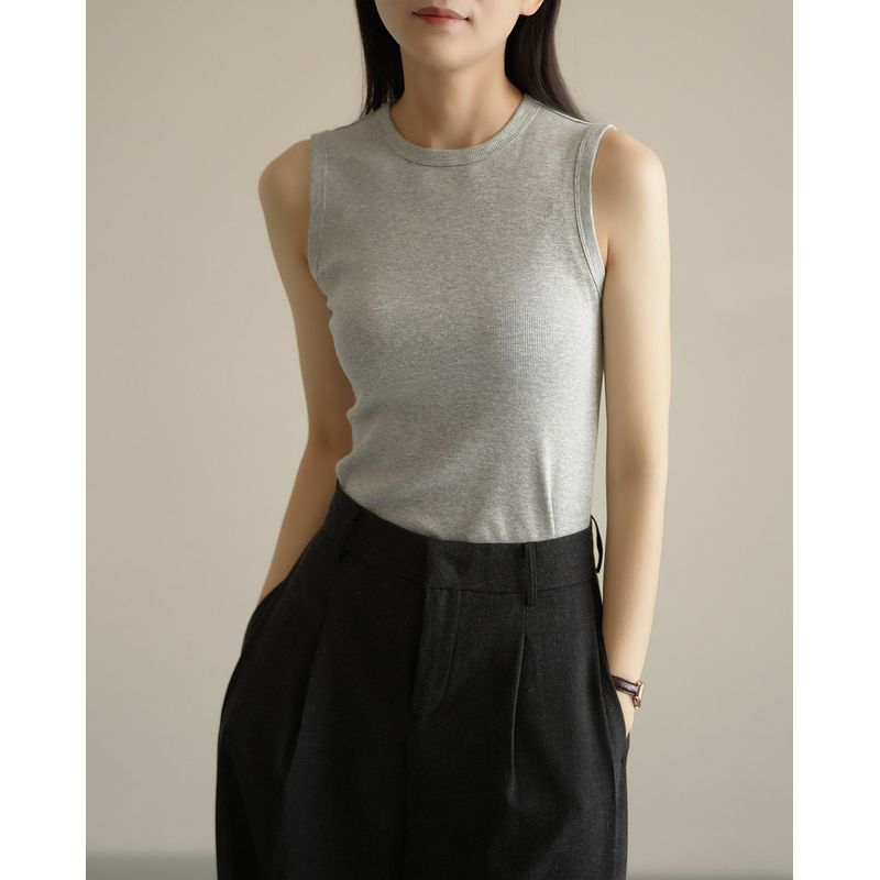 Summer Pure Cotton Round Neck Camisole for Women, Pure Desire Style, Outerwear with Wide Shoulder Straps, Covering Side Breasts, Inner Wear Top Floral Gray M
Summer Pure Cotton Round Neck Camisole for Women, Pure Desire Style, Outerwear with Wide Shoulder Straps, Covering Side Breasts, Inner Wear Top Floral Gray M