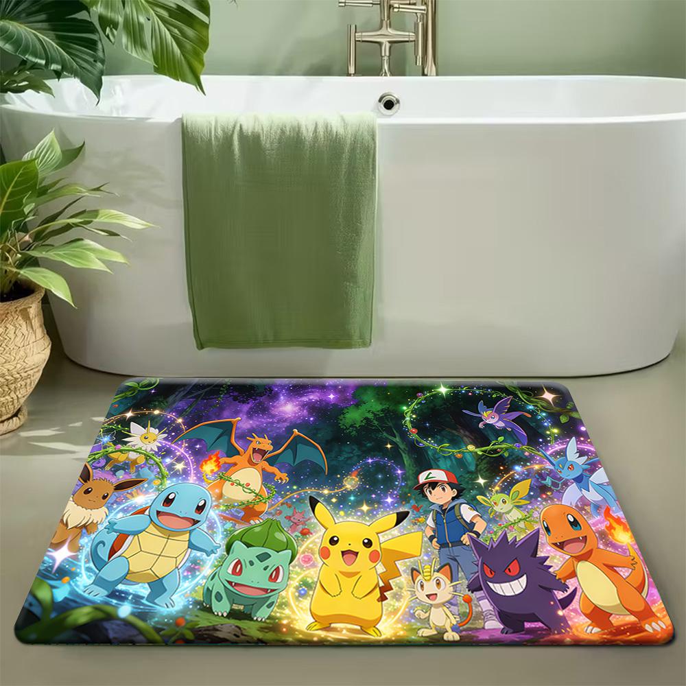 Pokemon Pikachu Relaxing in Japanese Onsen Hot Spring Print Non-slip Doormat, Soft Absorbent Floor Rug for Home Decor 40cm x 60cm
Pokemon Pikachu Relaxing in Japanese Onsen Hot Spring Print Non-slip Doormat, Soft Absorbent Floor Rug for Home Decor 40cm x 60cm
