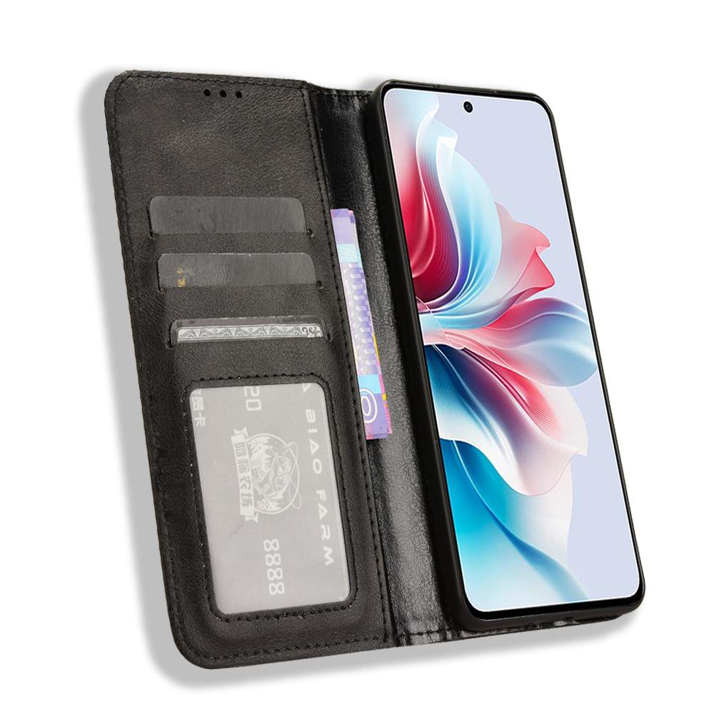 For Oppo Reno11 F 5G/F25 Pro 5G Wallet Case Retro PU Leather Phone Cover Magnetic Closing Black
For Oppo Reno11 F 5G/F25 Pro 5G Wallet Case Retro PU Leather Phone Cover Magnetic Closing Black