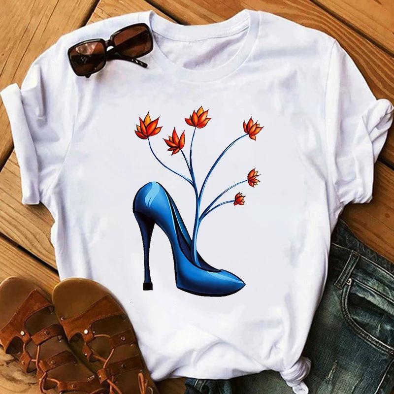 Kpop Korean Fashion High Heels Graphic Woman T-Shirt 90S Summer Loose Short Sleeve O-Neck Female Tops Kawaii Clothes XXXL білий
Kpop Korean Fashion High Heels Graphic Woman T-Shirt 90S Summer Loose Short Sleeve O-Neck Female Tops Kawaii Clothes XXXL білий