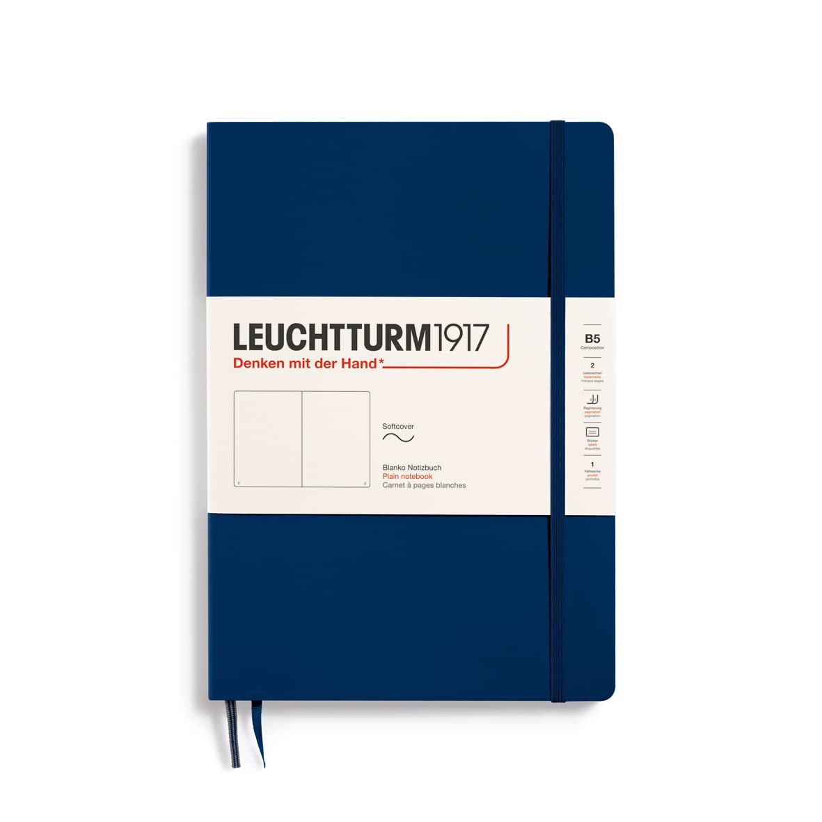 Leuchtturm Блокнот B5 Без линовки Мягкая обложка Темно-синий 349299 Официальный импорт
Leuchtturm Блокнот B5 Без линовки Мягкая обложка Темно-синий 349299 Официальный импорт