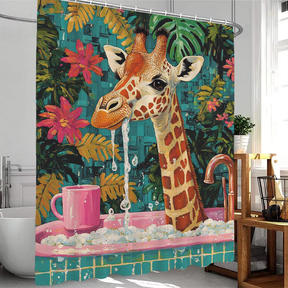 Zebra Shower Curtain, Floral Plants, Fun Leopard Animals ,Bathroom Decorative Shower Curtain, Printed Fabric Home Curtain W60H190(CM)-1 Pcs
Zebra Shower Curtain, Floral Plants, Fun Leopard Animals ,Bathroom Decorative Shower Curtain, Printed Fabric Home Curtain W60H190(CM)-1 Pcs