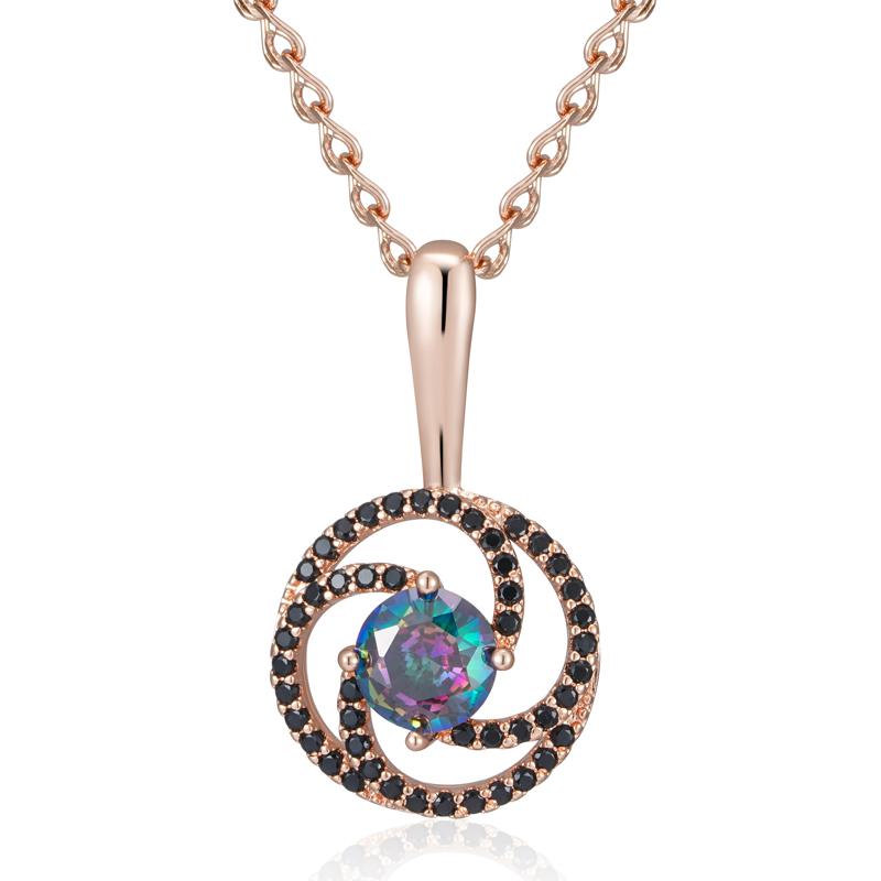 Unusual Rose Gold Color Pendant Necklace For Women Shiny Colourful Natural Zircon Accessories Daily Fine Jewelry
Unusual Rose Gold Color Pendant Necklace For Women Shiny Colourful Natural Zircon Accessories Daily Fine Jewelry