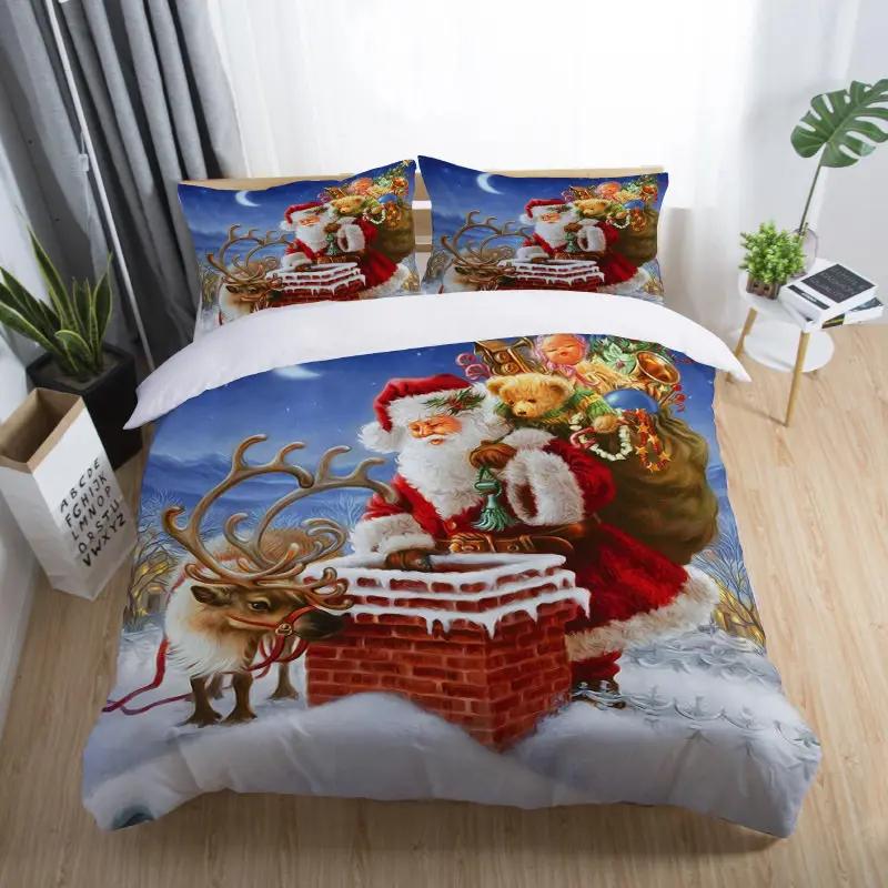 3D-печатный комплект постельного белья Merry Christmas Queen/Twin/King Size рождественское украшение для дома постельное белье с подушкой 70x133cm 2pcs
3D-печатный комплект постельного белья Merry Christmas Queen/Twin/King Size рождественское украшение для дома постельное белье с подушкой 70x133cm 2pcs