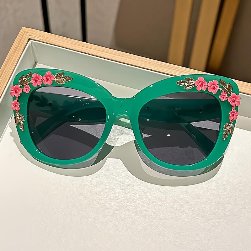 1pc Elegant Cat Eye Glasses for Women, Floral Camellia Design, Anti-Reflective PC Lens, Plastic Frame, Fashionable Beach Eyewear зелёный
1pc Elegant Cat Eye Glasses for Women, Floral Camellia Design, Anti-Reflective PC Lens, Plastic Frame, Fashionable Beach Eyewear зелёный