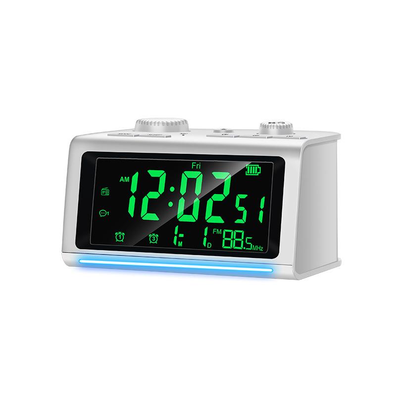 Portable Speaker Bluetooth Alarm Clock Recording Reminder Multifunctional LCD Color Screen Night Light Electronic Alarm Clock білий
Portable Speaker Bluetooth Alarm Clock Recording Reminder Multifunctional LCD Color Screen Night Light Electronic Alarm Clock білий