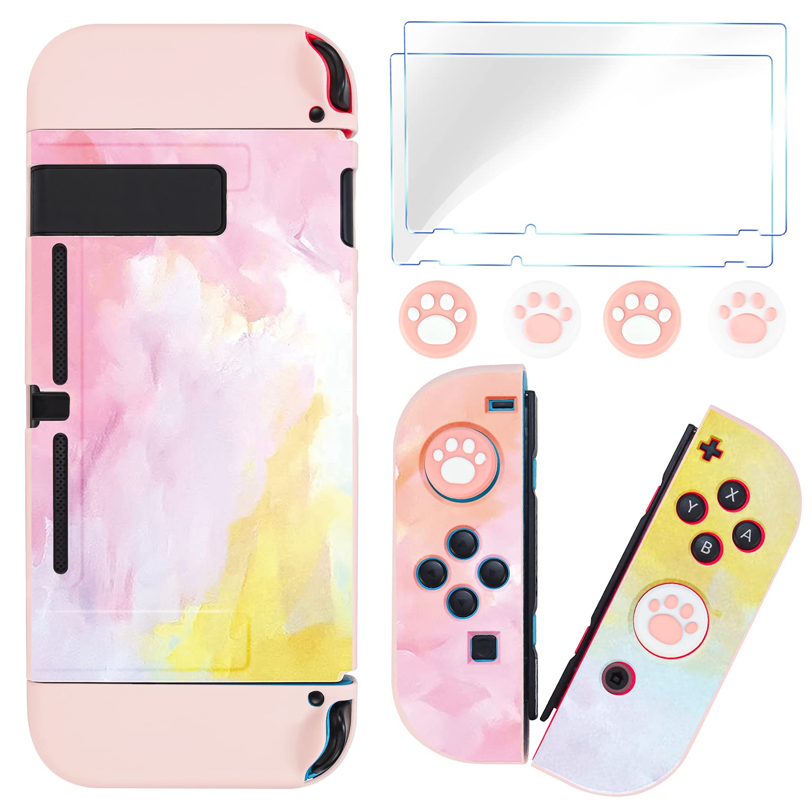 DLseego Switch Роздільний Повний Легко Прикріпити та Аналоговий Стік Милий Кіготь Кота Кіготь Загартоване Скло Міцний Рожевий Чохол, Обкладинка, Захист, Легкий, рожевий
DLseego Switch Роздільний Повний Легко Прикріпити та Аналоговий Стік Милий Кіготь Кота Кіготь Загартоване Скло Міцний Рожевий Чохол, Обкладинка, Захист, Легкий, рожевий