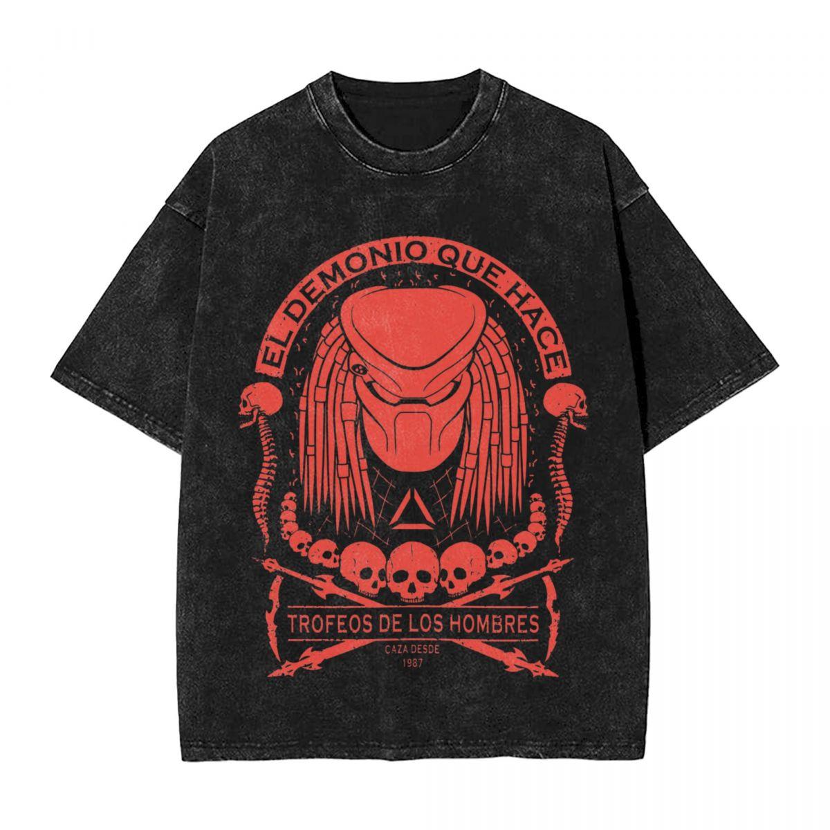 The Skull Collector Predator Aliens Vs Predator T Shirts Washed Cotton Harajuku TShirts Men Streetwear Graphic Printed Tees L
The Skull Collector Predator Aliens Vs Predator T Shirts Washed Cotton Harajuku TShirts Men Streetwear Graphic Printed Tees L