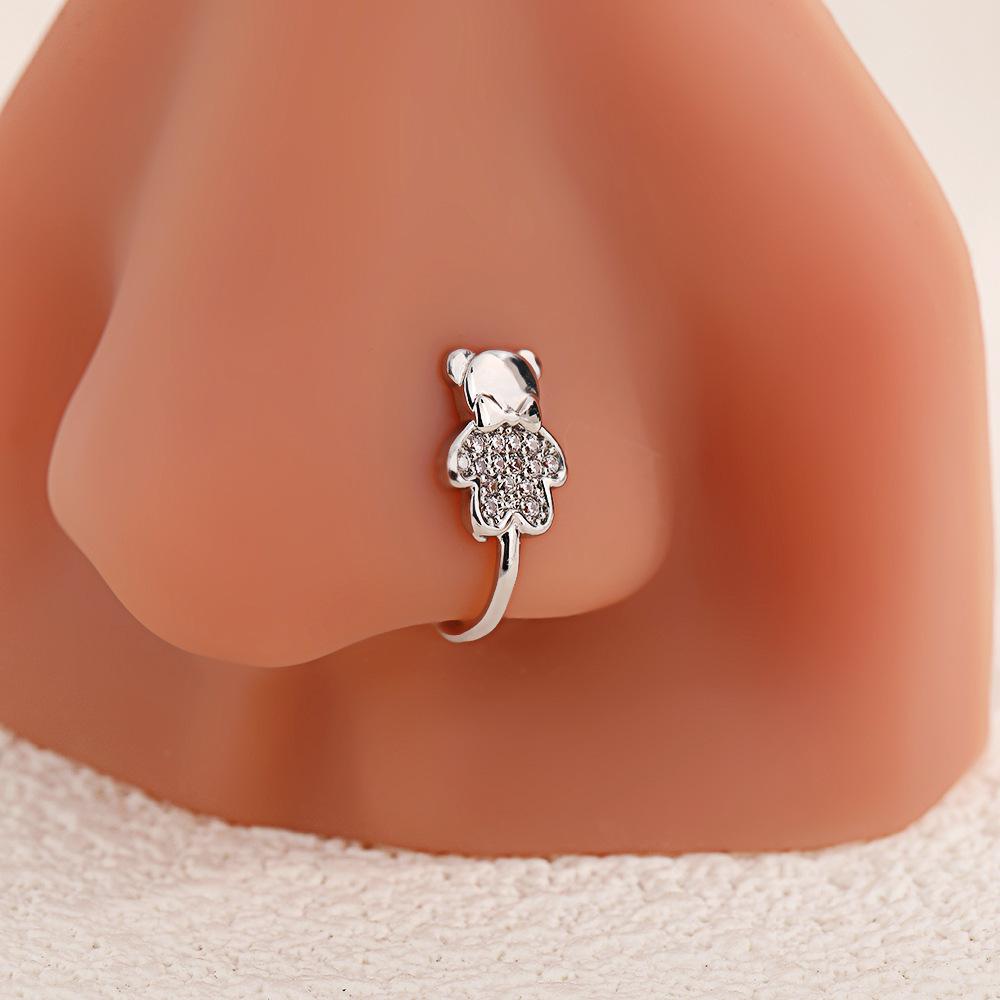 Creative Bear U-Shaped Nose Clip Exquisite Niche Versatile Girls Nose Ring Cute Fashion Non-Punched Nose Jewelry
Creative Bear U-Shaped Nose Clip Exquisite Niche Versatile Girls Nose Ring Cute Fashion Non-Punched Nose Jewelry